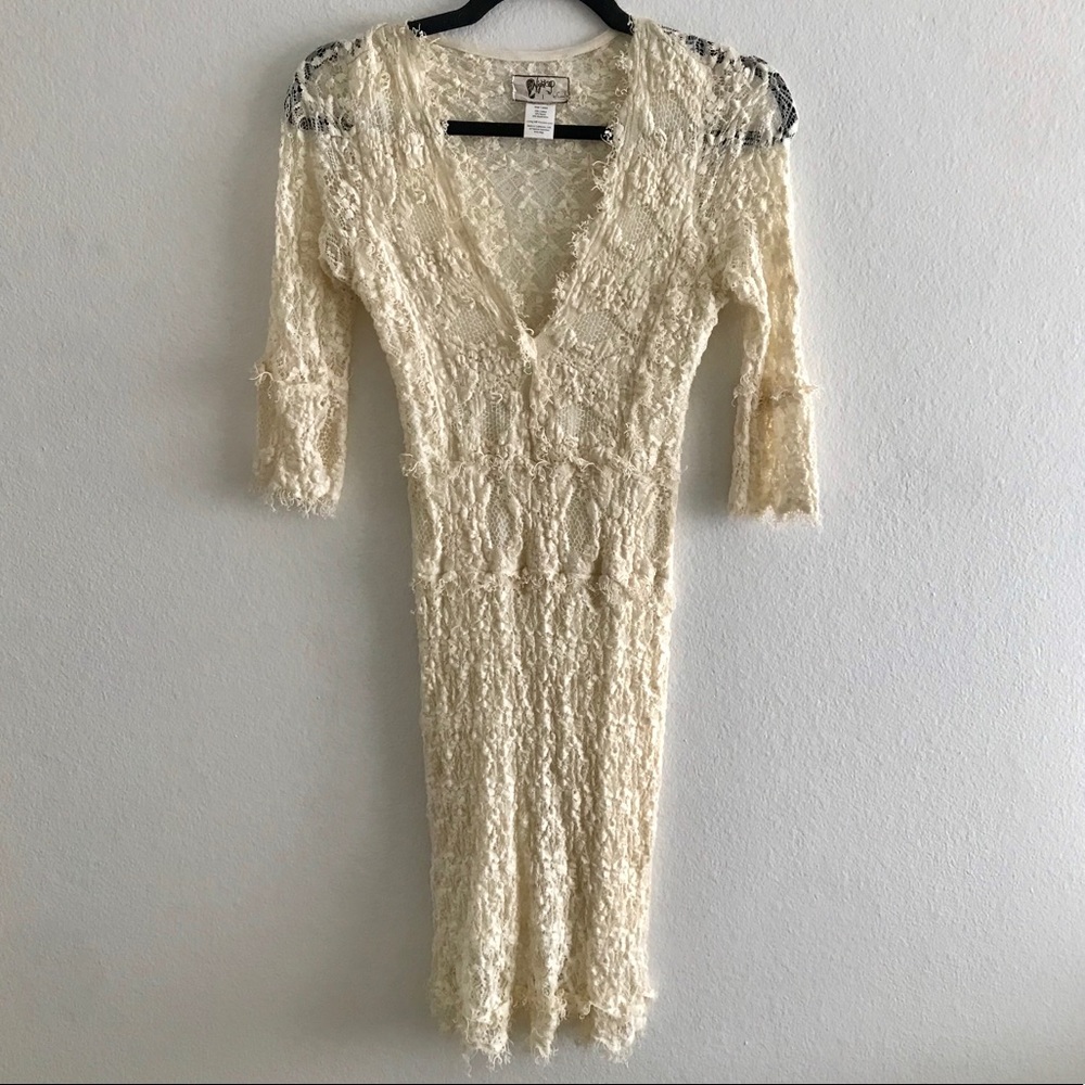 NIGHTCAP Cream Lace Dress - NWOT